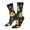 2 Black-1, variant on Blue Striped Sunflower A Crew Socks for Men & Women, Breathable Casual Athletic Ankle Socks