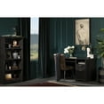 thumbnail image 3 of Gascony 4-Shelf Bookcase-Rubbed Black-South Shore, 3 of 6