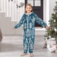 thumbnail image 6 of Soft Big Kids Onesie Pajamas Cozy Loose-Fit Jumpsuits for kids with Pockets for Christmas Lounge & Play Abstract Turtle Pattern, 6 of 8