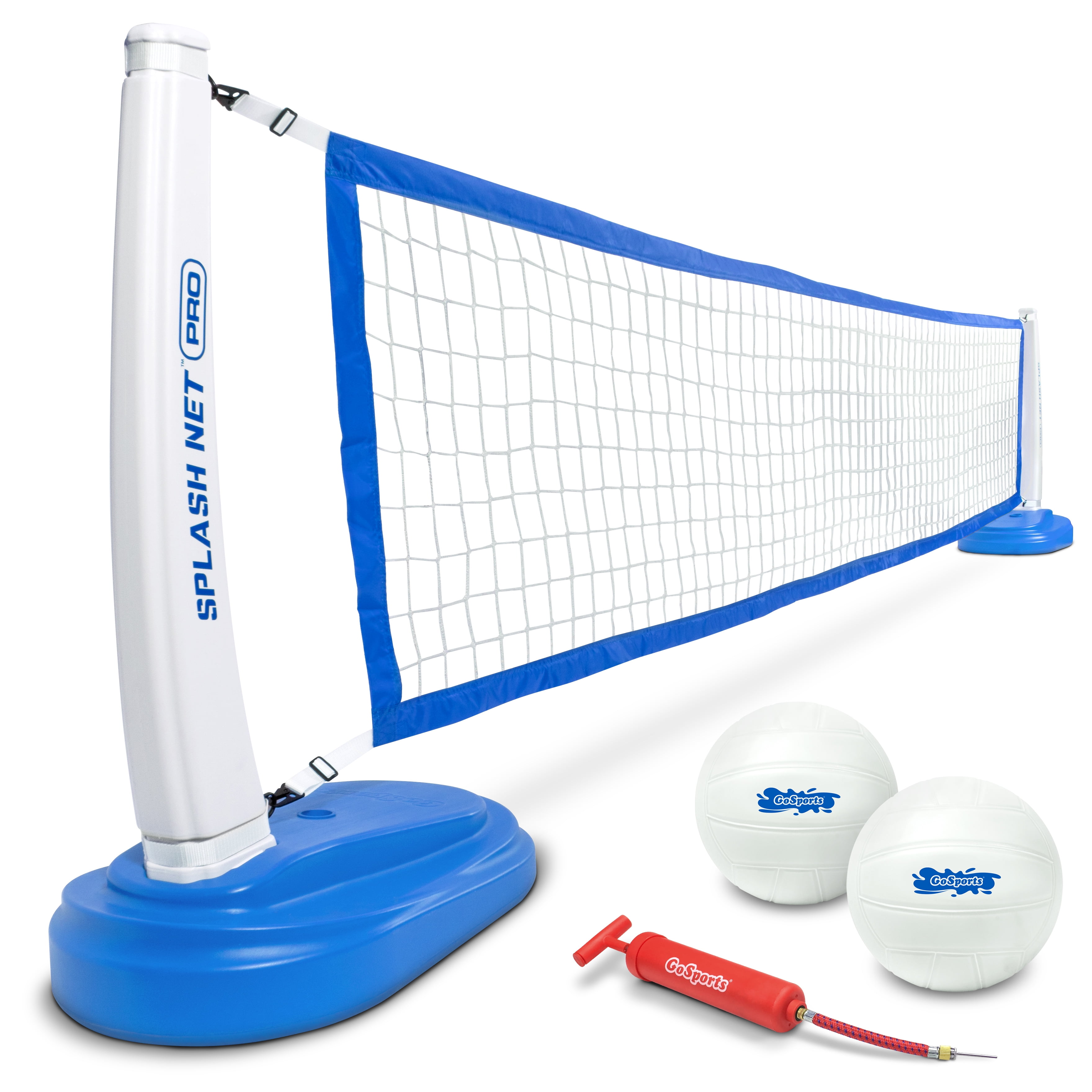 Poolmaster 72776 Above-Ground Mounted Poolside Volleyball Badminton Game with Perma-Top Mounts 
