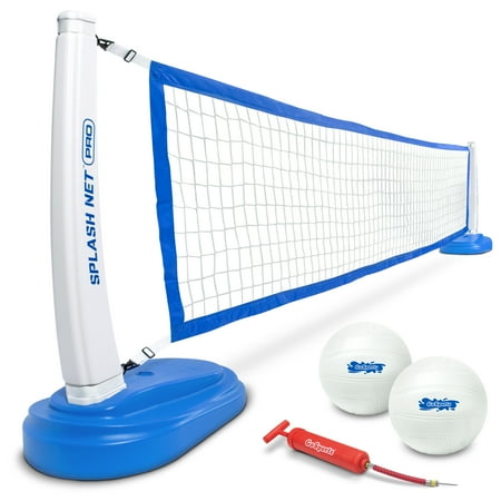 GoSports Splash Net PRO Pool Volleyball Net, Includes 2 Water Volleyballs and Pump