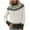 #224 Beige, variant on Women's and Women's Plus Turtleneck Long Sleeves Knit Pullovers, Pink and White Christmas Ugly Elf Sweaters, Plush Jumpers for Holiday Gift, S-5XL