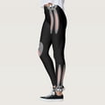thumbnail image 4 of BOOMILK Easter Leggings for Women Cute Bunny Rabbit Print High Waisted Stretch Yoga Pants Workout Tummy Control Legging, 4 of 8