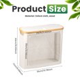 thumbnail image 2 of Dznils Toilet Paper Holder with Bamboo Lid for Bathroom Storage, Foldable and Waterproof, Up to 12 Rolls, Beige, 2 of 11