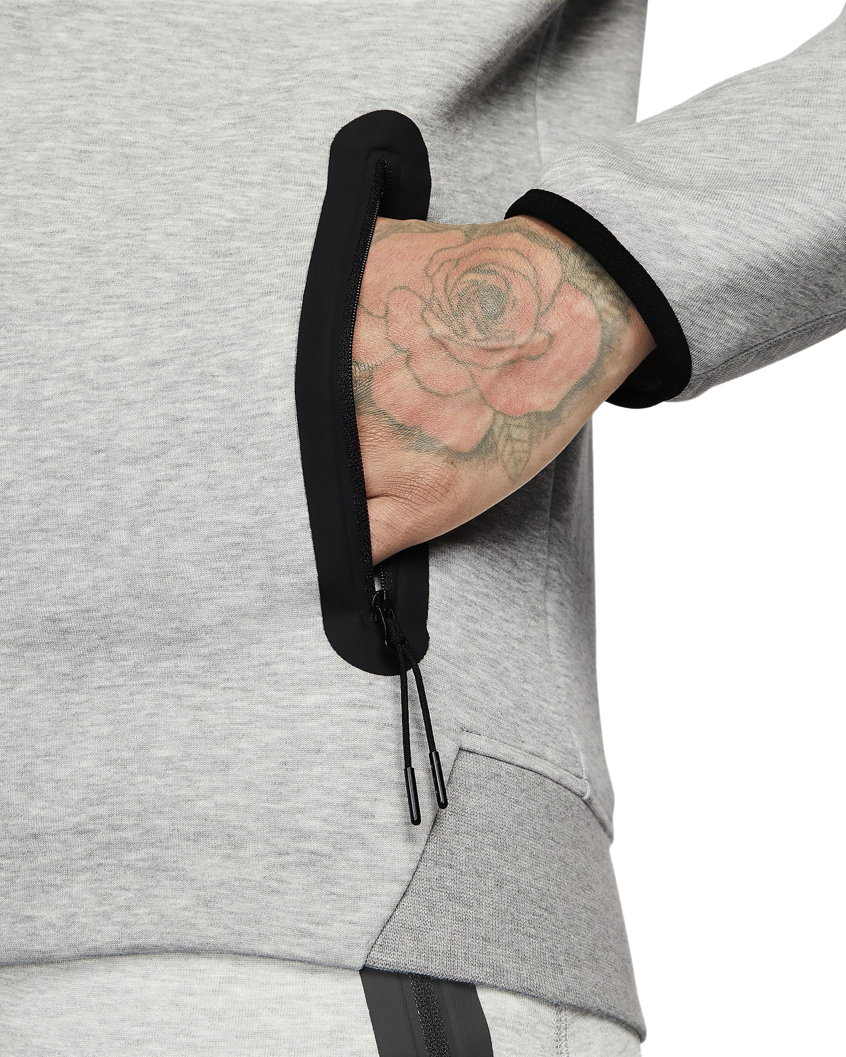 nike tech fleece black and grey