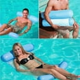thumbnail image 5 of Yellow 2Pcs Floating Hammock Inflatable Pool, Swimming Hammock Float Floating Seat Raft Hammock Bed Lounger Mat with Air Pump for Beach, Party, Vacati_Perfect Gift, 5 of 5