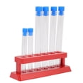 thumbnail image 3 of 6 Pcs Tubes de Laboratoire en Plastique avec Support de Rangement, 3 of 8