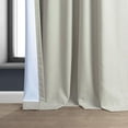 thumbnail image 4 of Off White Performance Linen 50 in. W x 84 in. L Rod Pocket Hotel Blackout Curtain (Single Panel), 4 of 5