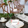 thumbnail image 4 of Koyal Wholesale Pink Roses Table Reserved Signs for Wedding Reception, Ceremony, Foldable Table Tent Cards, 16-Pack, 4 of 5