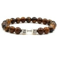 thumbnail image 3 of Natural Tigereye Three-color Sports Dumbbell Bracelet, 3 of 3
