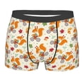 thumbnail image 4 of Goofa Forest Squirrel Printed Men's Boxer Briefs Underwear, Moisture-Wicking Underwear, Trunk,Soft and Breathable Cotton Underwear-XX-Large, 4 of 9
