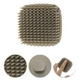 thumbnail image 3 of Unique Bargains 1 Pc Hand Card Handle Hair Shampoo Brush for Head Massage 3.07"x3.07"x2.17" Gray, 3 of 6