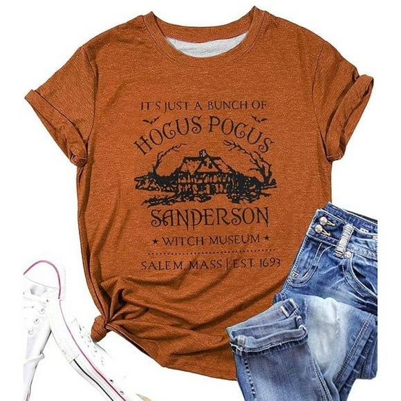 LUOGENLI Female T-shirts for Womens Women's Casual Graphic Round Neck Short Sleeve T Shirt Top T-shirts for Women Graphic Tee Valentines Womens T-shirts Graphic Tees Vintage St. Patrick's Day Orange M