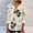 Beige, variant on Womens Tops Summer Trendy Print V Neck 3/4 Sleeve Blouse Spring Tops for Women