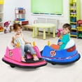 thumbnail image 2 of Costway 12V Vehicle 360° Spin Race Toy Kids Ride On Bumper Car with Remote Control Pink, 2 of 10