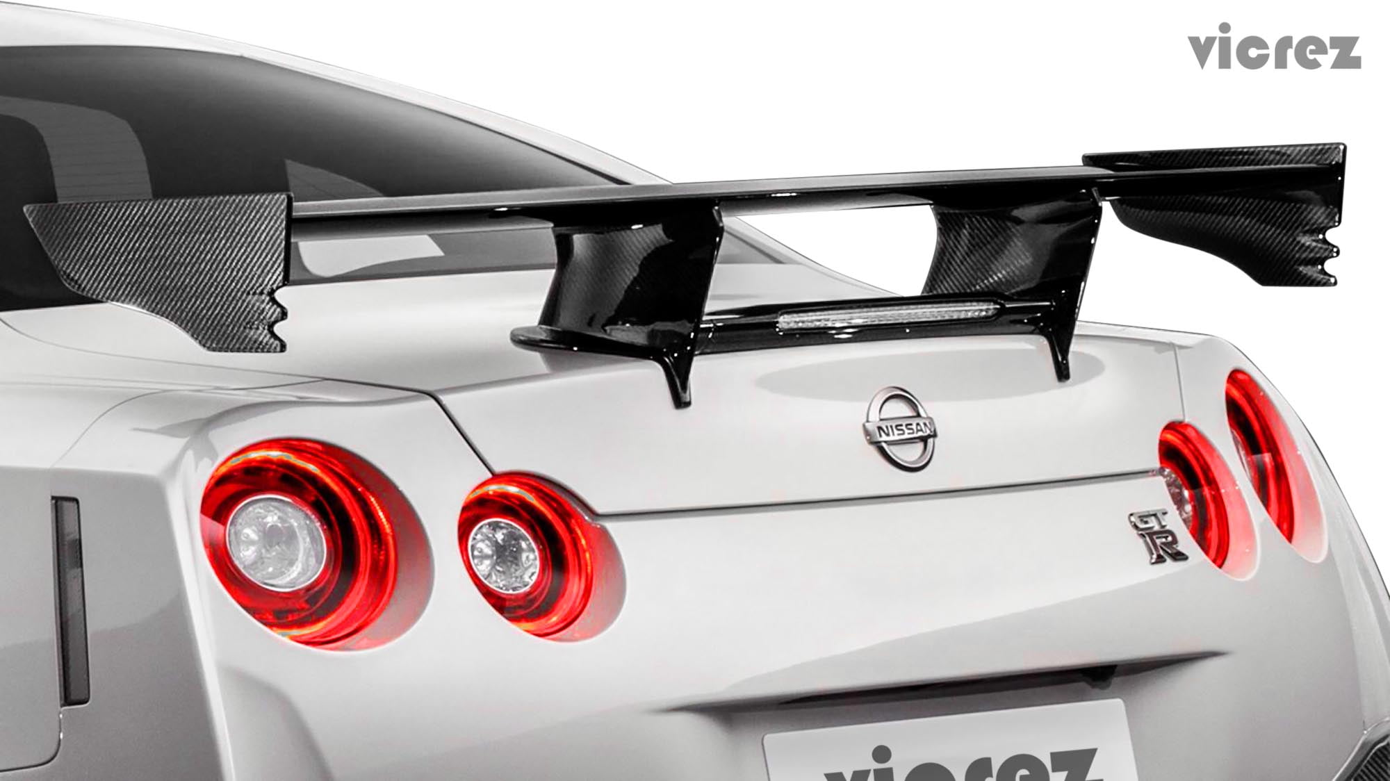 Vicrez Nissan GTR R35 20092016 Nismo Style Carbon Fiber Rear Wing