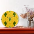 thumbnail image 6 of Cactus Round Wall Clock, 9.84 inch Silent Wall Clock for Bedroom, Bathroom, Office, Living Room Home Decor, 6 of 7