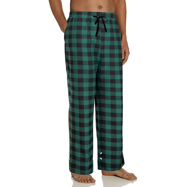 Woodland Creek Wolf Print Pajama Pants Flannel Drawstring Elastic Waist  Men's XX