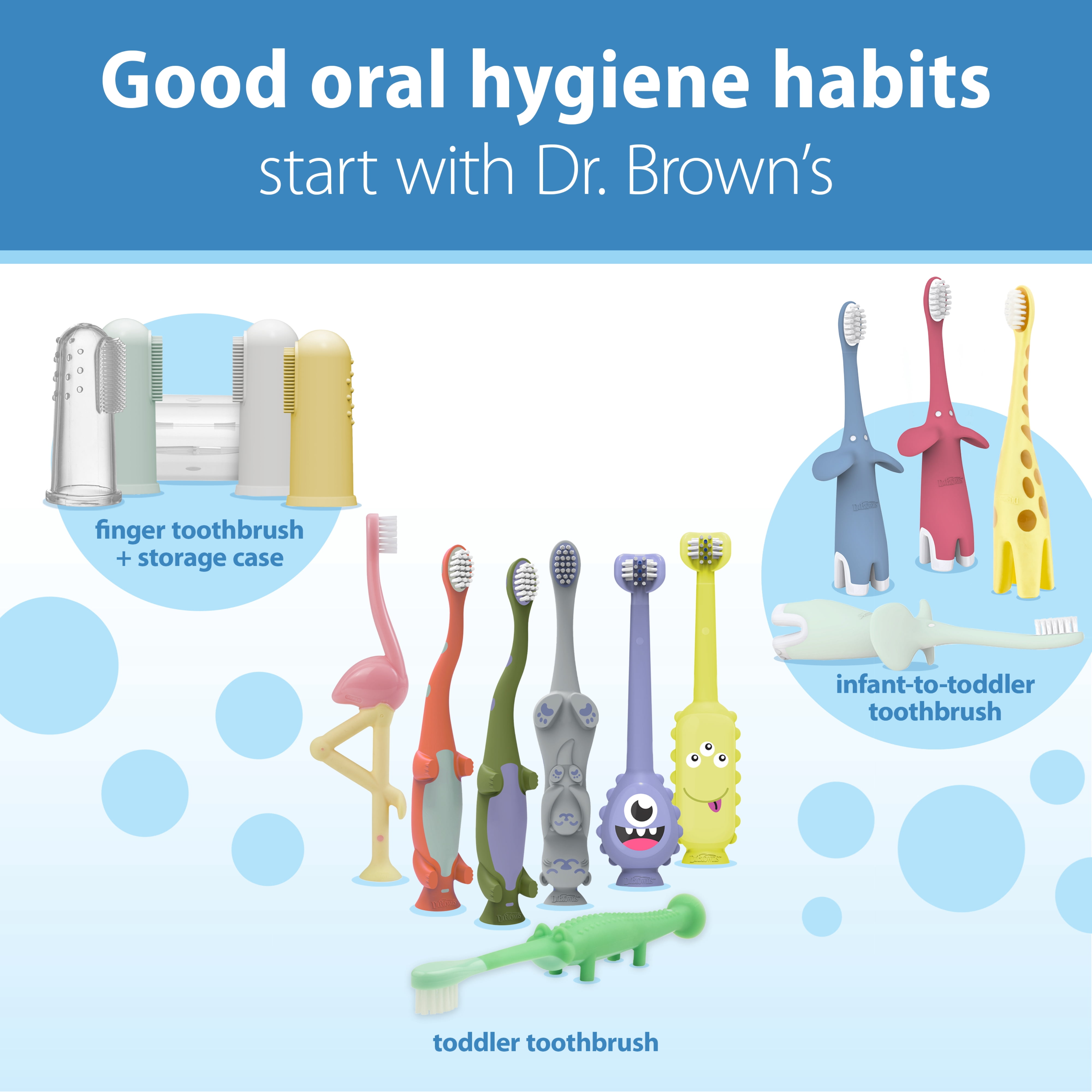 Dr. Brown's Fluoride-Free Baby Toothpaste, Mixed Fruit, 1.4oz, 0-3 Years, 3-Pack