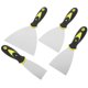 thumbnail image 3 of FELTECHELECTR Juego de 4 cuchillos de acero inoxidable para encintado de paneles de yeso, raspador de pared con acero flexible y mango cómodo y antideslizante de 1,5, 3, 4 y 6 pulgadas., 3 of 7