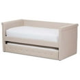 thumbnail image 3 of Baxton Studio Alena Fabric Daybed with Trundle in Light Beige, 3 of 7
