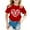 Red, variant on WOYY Toddler Girls Graphic Tee Short Sleeve Bow Print T Shirt Cotton Casual T-Shirt