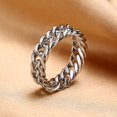 thumbnail image 5 of Stainless Steel Chain Ring Gold Plated For Women US Ring Size 6 7 8 9 10 11 Jewelry Elegant Gift For Her Today, 5 of 7