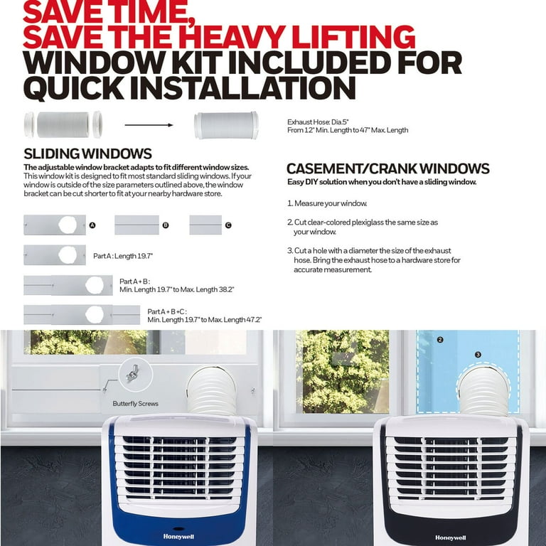 Honeywell 6,800 BTU (10,000 ASHRAE) 115-Volt Portable Air