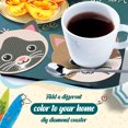 thumbnail image 3 of Kits Posavasos Con Pintura Diamantes 6/8/10 Uds. Soporte Forma Especial Gato Dibujos Animados, 3 of 8