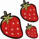 thumbnail image 1 of Funny Iron on Patches for Clothes, 3pcs Cute Strawberry Embroidered Sew-on/Iron-on Appliques Patch for Kids Clothes/Jackets/Jeans/Backpacks,2.99x2.16, 1 of 2