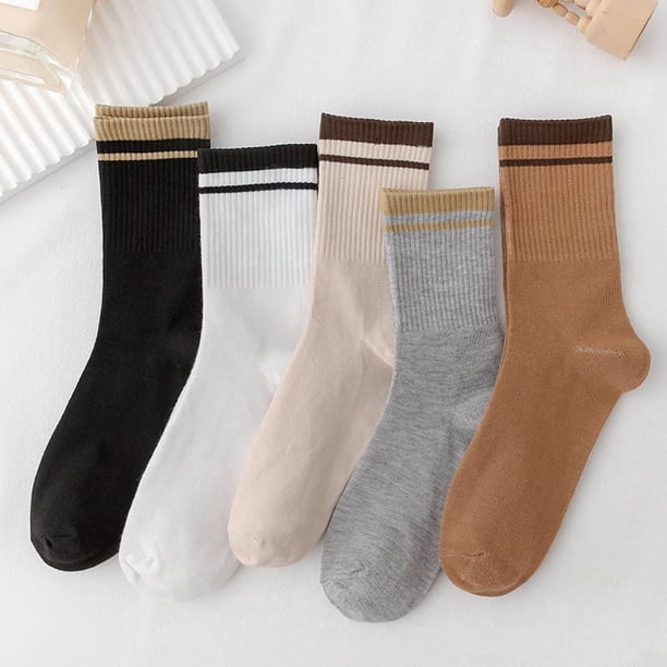 5 pares de calcetines cálidos para mujer, calcetines térmicos de invierno, calcetines gruesos de invierno para mujer, calcetines suaves de lana, calcetines térmicos esponjosos.