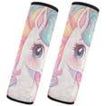 thumbnail image 2 of WOBOGO Cute Baby Pony Seat Belt Cover 2 Piece Soft Comfort Driving Shoulder Pad Suitable for All Cars and Backpacks, 2 of 8