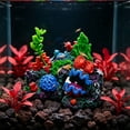 thumbnail image 5 of Tarmeek Aquarium Coral Ornament Small Resin Cave Hideout Fish Tank Decoration Multicolor Artificial Reefs Hollow Design Safe for Fish Breeding Aquatic Scenery 11x8cm, 5 of 7