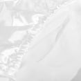 thumbnail image 3 of Lorviah Satin Fitted Crib Sheet for Standard Crib & Toddler Mattress - 28"x52" - Soft Smooth, White, 3 of 5