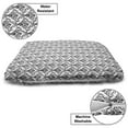 thumbnail image 3 of Damask Pet Bed, Monochrome Surreal Foliage Pattern Cool Ornate Swirls Vintage Inspirations, Chew Resistant Pad for Dogs and Cats Cushion with Removable Cover, 24" x 39", Black White, by Ambesonne, 3 of 4