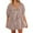 Coffee, variant on Feancey Womens Striped Romper Dress Summer Casual Tie Up V Neck Overall Shorts Oversized Puff Sleeve Jumpsuits Flowy Mini Dress Today's Sales Coffee XXL