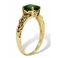 thumbnail image 2 of PalmBeach Jewelry Cushion-Cut Simulated Birthstone Butterfly and Scroll Ring in Antiqued Gold-plated Sterling Silver, 2 of 5
