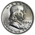 thumbnail image 1 of 1954-D Franklin Half Dollar AU, 1 of 2