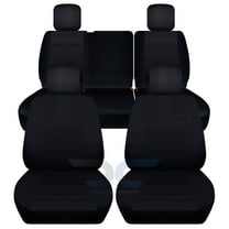 Designcovers Compatible with 2007-2010 Jeep Wrangler JK 2-Door Seat Covers: Black - Full Set: Front & Rear Solid Bench
