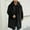 Black, variant on Frostluinai Oversized Hooded Winter Coats Men Warm Shaggy Faux Fur Jackets Fluffy Open Front Overcoats Fuzzy Long Sherpa Outwear with Pocket