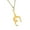 Gold color, variant on Multipurpose Women's Eurhythmics Dancer Necklace High Polished Stainless Steel Charm Pendant Casual Wear Accessory