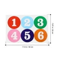 thumbnail image 5 of OFFIGAM 2 Sheets PVC Number Stickers Colorful Tags for Handmade Crafts and Scrapbooking Projects, 5 of 5