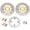 Gold, variant on Front Rear Brake Discs Rotors Pads For HONDA CBR 900 RR CBR900RR 98-99