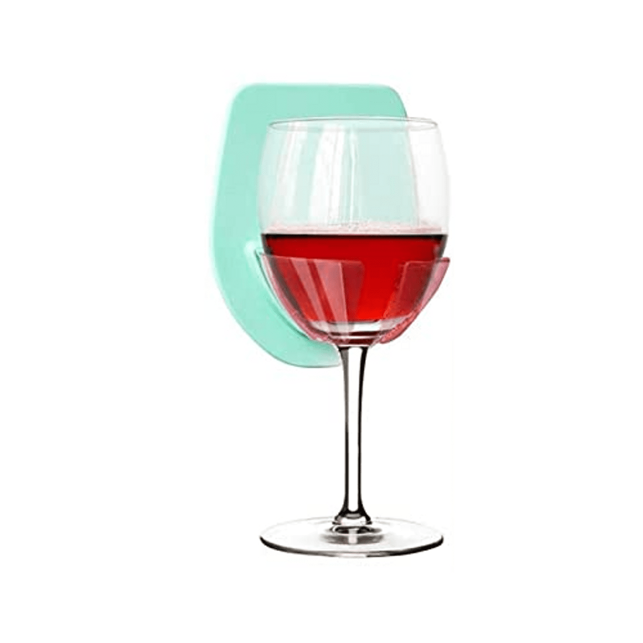 Wine Glass Holder Shower, Silicone Wine Glass Holder for Bath, Wine Holder for Bathtub, Wine Accessories for Wine & Beer (Green)