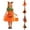 b-Orange, variant on 3PCS Pumpkin Halloween Dresses Kids Girls Princess Birthday Party Dress up Outfit with Headband Bags Set 2T