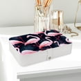 thumbnail image 6 of Flamingo Travel Jewelry Box Display Case with Removable Compartment - Portable PU Leather Organizer, 6 of 6