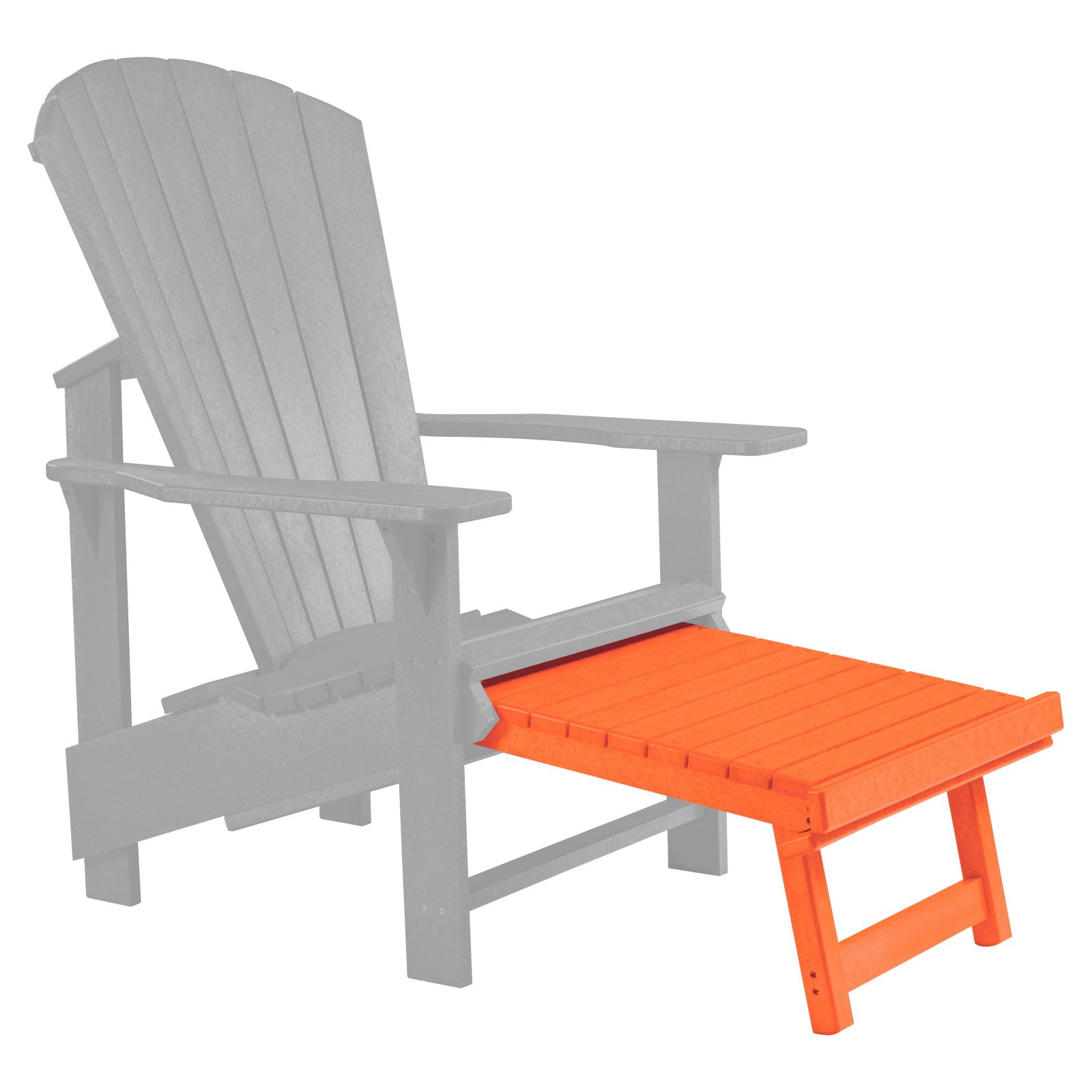 C.R. Plastic Generations Upright Adirondack Chair Pull-Out Footstool by CR Plastic