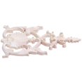 thumbnail image 4 of 1X Rubber Wood Carved Applique Vintage Furniture Craft Decor, 4 of 5