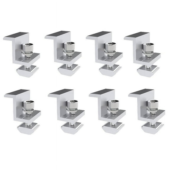 8 Pieces 35Mm Solar Panel Bracket Are Adjustable, Solar Mounting, Trapezoidal Sheet for Roof, RV, Bed, Camping