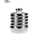 thumbnail image 4 of 10x Socket Adapter - 10x E40 to E27 Socket Converter - E27 Base Lamp Holder Adapter for LED Halogen Bulb, 4 of 4